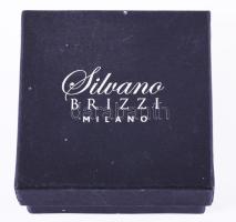 Silvano Brizzi ezüst (ag) fülbevaló pár, cirkóniával, jelzett, bruttó 3g, díszdobozban