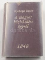Széchenyi István: A magyar közlekedési ügyről 1848. Minikönyv, reprint. Számozott 2000/136. Kiadói bőrkötésben, ajándékozási sorokkal 11 cm
