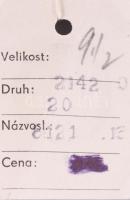 Fehér férfi szarvasbőr nappa kesztyű, 9 és feles méret, jó állapotban