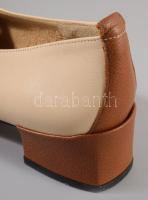Brunate bőr cuir veritable bőr magassarkú cipő, használatlan, 38 és feles méret, textil védőzsákokka...