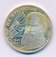 Oroszország 1997. 2R Ag "Nyikolaj Jegorovics Zsukovszkij" (0,500/16,11g/32mm) kapszulában ...