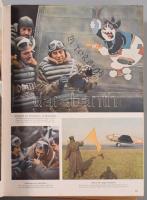 1941 A Signal képes háborús magazin teljes évfolyama bekötve, Korabeli félvászon kötésben. A lapok j...