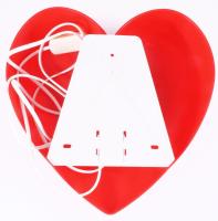 Ikea szív alakú falilámpa, jelzett, jó állapotban, 30x28 cm