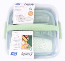 6 személyes piknikező készlet, bontatlan.