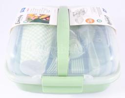 6 személyes piknikező készlet, bontatlan