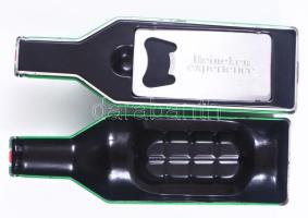 Sörnyitó Heineken palack alakú tartóban, m: 16,5 cm
