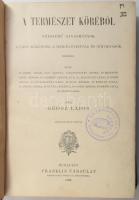 Grósz Lajos: A természet köréből. Népszerű olvasmányok a nagyközönség, a serdülő ifjuság és női olvasók számára. Bp., 1896, Franklin-Társulat, [8]+350+[2] p. Szövegközti és egészoldalas fekete-fehér illusztrációkkal. Átkötött félvászon-kötésben, sérült gerinccel, régi intézményi bélyegzőkkel.