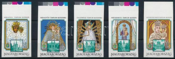 1991 Magyarországi Mária kegyhelyek vágott ívszéli sor
