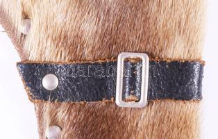 Bőr vadász oldaltartó, h: 22 cm