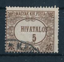 1921 Hivatalos 5K eltolódott középrésszel