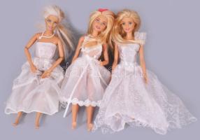 Mattel 3 darab barbie baba, jelzett, m: 30 cm