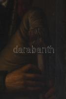 Jelzés nélkül, ifj. David Teniers után, feltehetően XVII-XVIII. sz. festő: Férfi dudával. Olaj, vász...