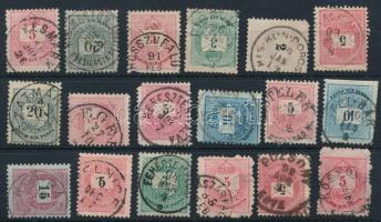 18 db Krajcáros bélyeg szép / olvasható bélyegzésekkel