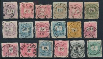 18 db Krajcáros bélyeg szép / olvasható bélyegzésekkel