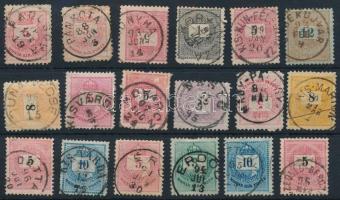 18 db Krajcáros bélyeg szép / olvasható bélyegzésekkel