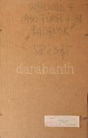 Dobrovits Ferenc (1941-1988): Fácánok, 1985. Olaj, farost, jelezve jobbra lent. Hátoldalán autográf ...