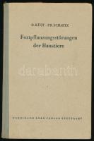 Küst, Diedrich - Schaetz, Franz: Fortpflanzungsstörungen der Haustiere. Stuttgart, 1949, Ferdinand Enke, XI+[1]+207+[1] p. Német nyelven. Kiadói félvászon-kötés, a szövegben aláhúzásokkal.