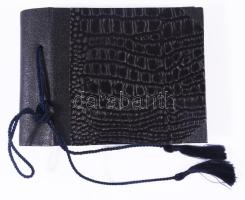 ca 1920 Régi üdvözlőkártya gyűjtő berakó, hibátlan állapotban 14x10 cm