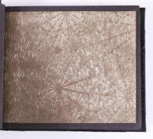 ca 1920 Régi üdvözlőkártya gyűjtő berakó, hibátlan állapotban 14x10 cm