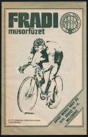 1976 Fradi műsorfüzet, fekete-fehér fotókkal, 32 p.
