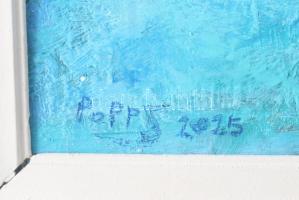 Papp Sándor (1953-): Erdei társaság. Olaj, vászon, faroston. Jelezve balra lent. 70x50 cm. Fakeretbe...