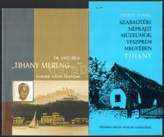 Entz Béla: "Tihany mereng..." Gyermek voltam Tihanyban. A szerző, a Entz Béla (1919-2012) hidrobiológus által DEDIKÁLT példány! Tihany,2003.,Bencés Apátság, 72 p. Kiadói papírkötés. + Vajkai Aurél: Szabadtéri Néprajzi Múzeumok Veszprém Megyében: Tihany. Veszprém, 1973., Veszprém Megyei Múzeumok Igazgatósága, 62 p. Kiadói papírkötés.