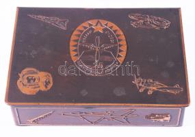 Killián György Repülő Műszaki Főiskola díszdoboz, 9x13 cm