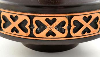 Lignifer iparművész váza, jelzett, m: 27 cm