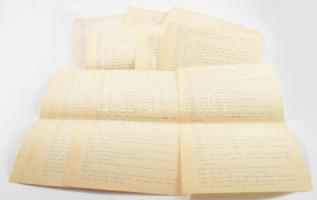 Vaszary János (1899-1963) színdarabjának kézirata spanyol nyelven 25 beírt oldalon / Autograph play manuscript from Janos Vaszary in Spanish