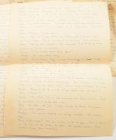 Vaszary János (1899-1963) színdarabjának kézirata spanyol nyelven 25 beírt oldalon / Autograph play ...