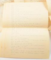 Vaszary János (1899-1963) színdarabjának kézirata spanyol nyelven 25 beírt oldalon / Autograph play ...