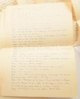 Vaszary János (1899-1963) színdarabjának kézirata spanyol nyelven 25 beírt oldalon / Autograph play ...