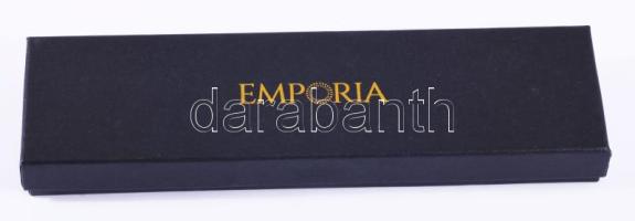 Emporia ezüst (Ag) streling toll és levélbontó készlet, eredeti dobozában, kővel ékített, eredeti do...