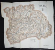 1942 Erdély térképe, Bp., Eggenberger-féle könyvkereskedés, Rényi Károly kiadása (M. Kir. Honvéd Térképészeti Intézet), 40,5×44 cm