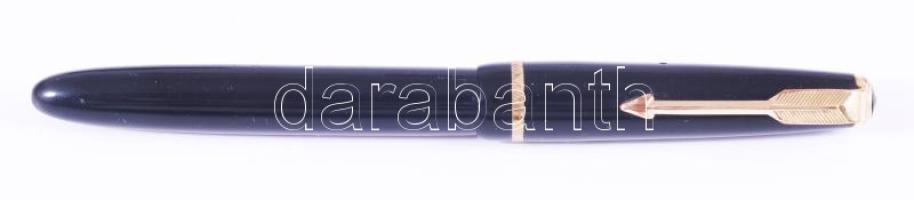 ca 1930 Antik bakelit töltőtoll, 14K arany heggyel, jelzett,