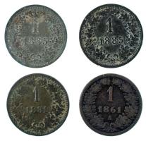 Ausztria 1861A 1kr Cu + 1881. 1kr Cu + 1885. 1kr Cu (2x) T:XF,VF
Austria 1861A 1 Kreuzer Cu + 1881....