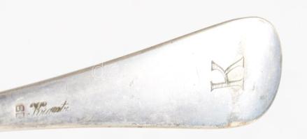 1898 Krántz alpakka evőeszközök 6 db villa és kanál