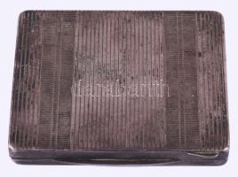 Ezüst (Ag) tárca, jelzett, nettó 81g, 6,5x8,5 cm