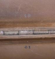 Ezüst (Ag) tárca, jelzett, nettó 81g, 6,5x8,5 cm