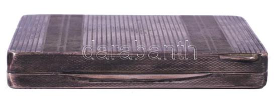 Ezüst (Ag) tárca, jelzett, nettó 81g, 6,5x8,5 cm