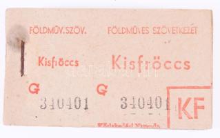 cca 1970 Kisfröccs, kocsmai tömbök, sorszámozottak, 100 db-osak