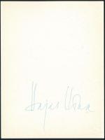 Hajas Ilona tv bemondónő aláírt képe