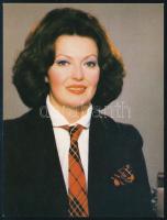 Hajas Ilona tv bemondónő aláírt képe