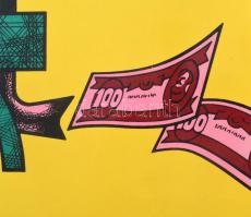 cca 1970-80 Takarékoskodjunk az üzemanyaggal, plakát, karton-papír, 45,5x30,5 cm