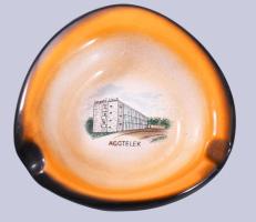 Bodrogkeresztúri Aggtelek mintás hamuzó, jelzett, hibátlan, d: 14 cm