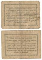 1849. 15kr "Kossuth bankó" + 30kr "Kossuth bankó" T:VG
Adamo G102, G103