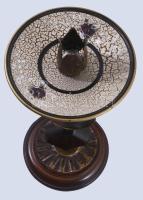 Murano gyertyatartó, címkével jelzett, m: 23 cm