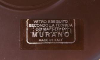 Murano gyertyatartó, címkével jelzett, m: 23 cm