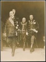 cca 1930 Hóman Bálint, Csáky István, hátoldalon feliratozott, pecséttel jelzett fotó Schäffer budapesti műterméből, 23×17 cm