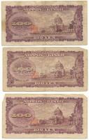 Japán 1953-1974. 100Y (3x) T:F
Japan 1953-1974. 100 Yen (3x) C:F
Krause P#90b